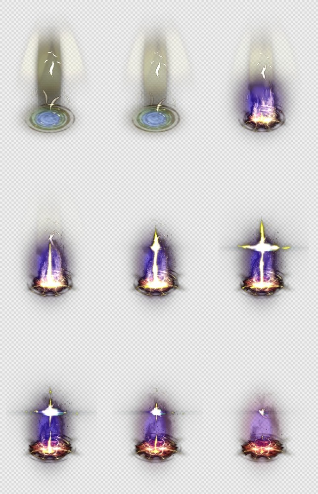 500套png序列帧spine骨骼特效(3.5G)-Spine(421 ZCYXWY lightburst2)