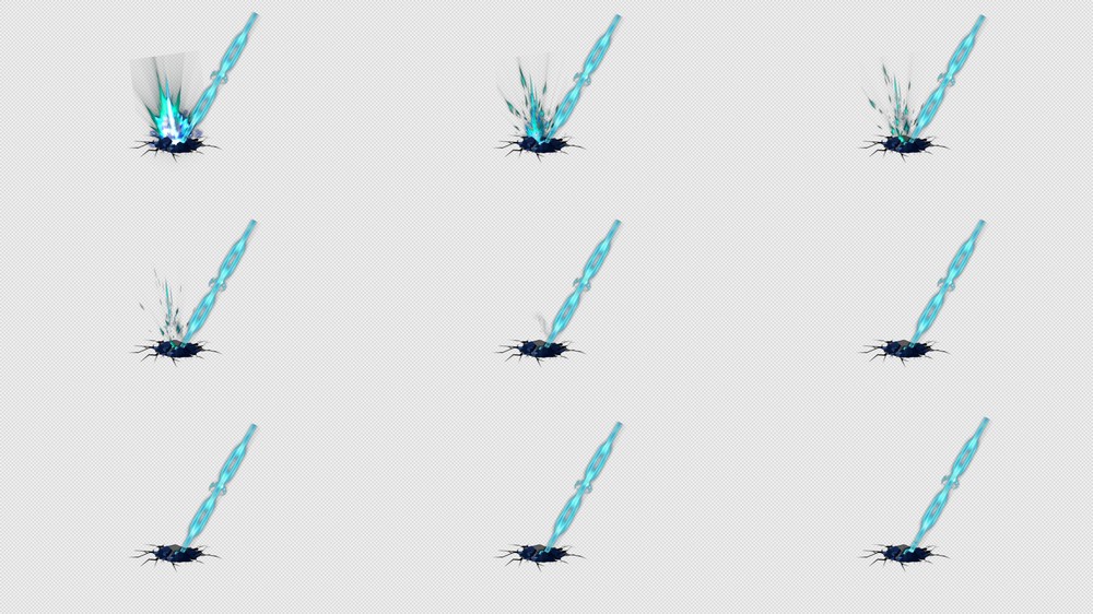 500套武器特效png序列帧骨骼(6.7G)-Spine(419 ZCYXWY eff_thornburst3)