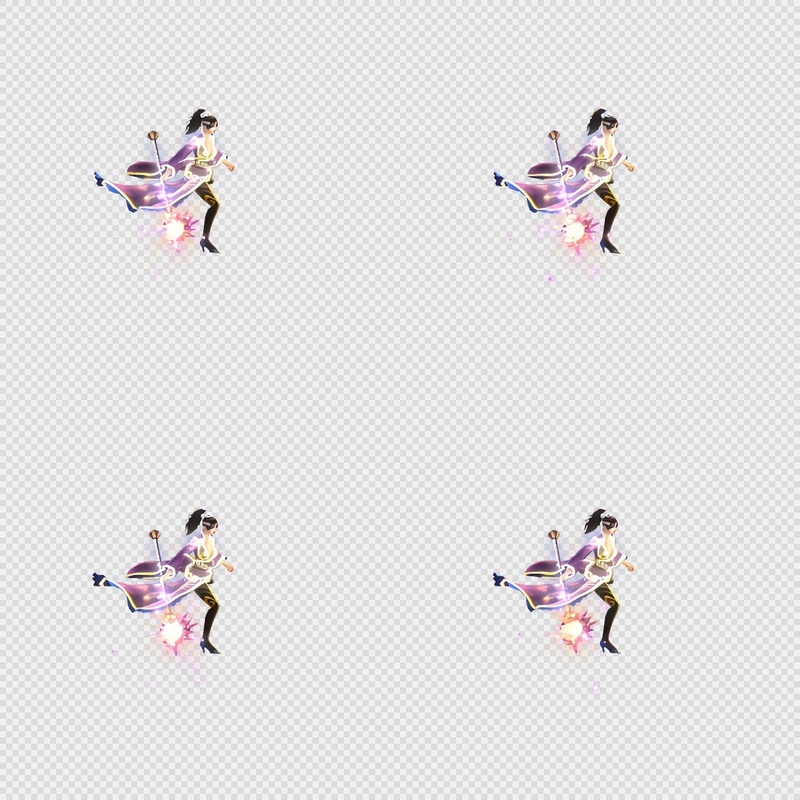 三国写实风格动画PNG序列帧-三国-男性(主角2走路闲置)