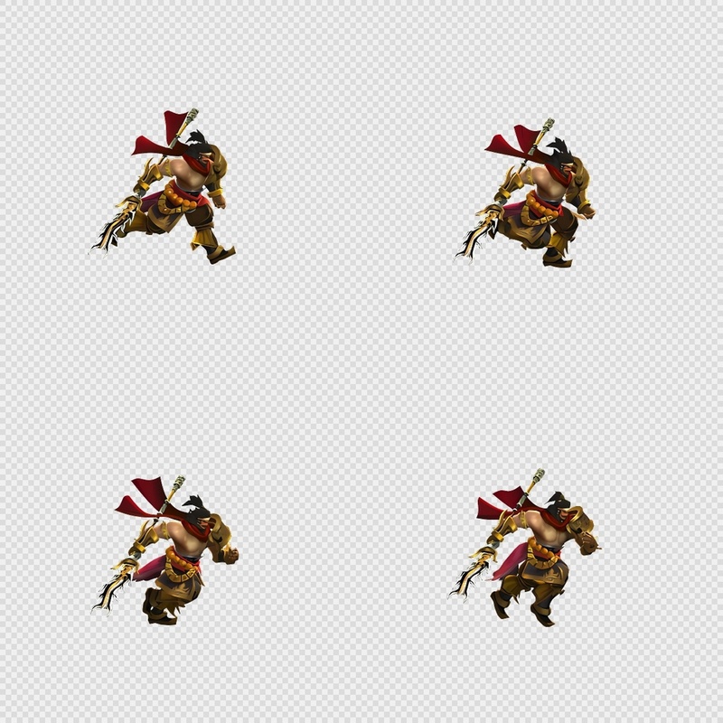 三国写实风格动画PNG序列帧-三国-男性(武将2奔跑)