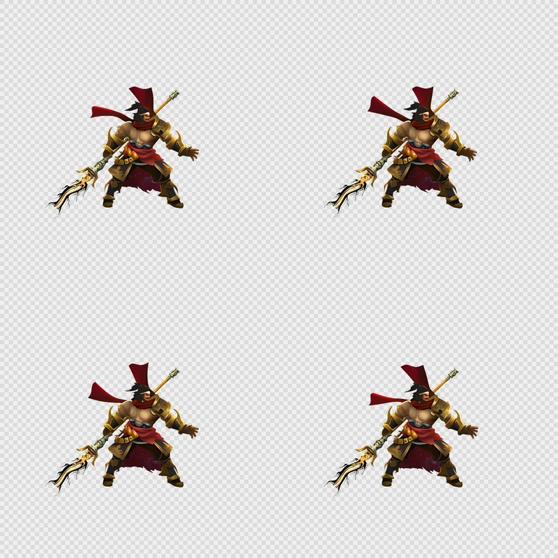 三国写实风格动画PNG序列帧-三国-男性(武将2战斗闲置)