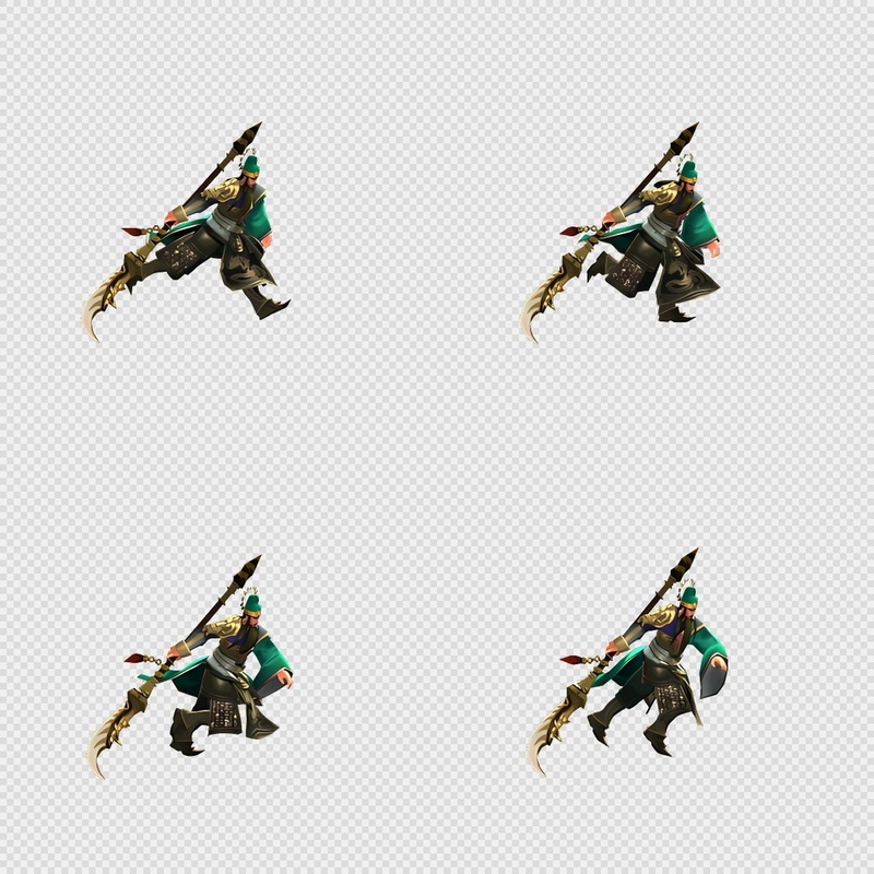 三国写实风格动画PNG序列帧-三国-男性(武将3奔跑)