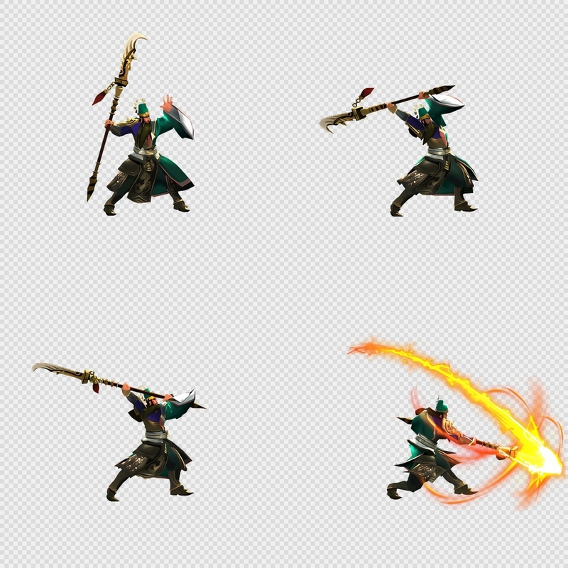 三国写实风格动画PNG序列帧-三国-男性(武将3施技1)