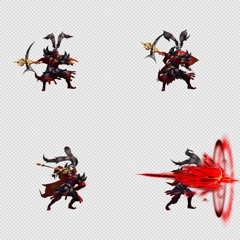 三国写实风格动画PNG序列帧-三国-男性(武将4施技1)