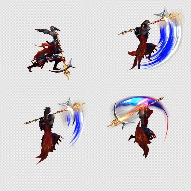 三国写实风格动画PNG序列帧-三国-男性(武将4施技4)