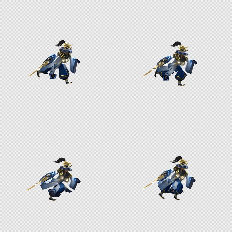 三国写实风格动画PNG序列帧-三国-男性(武将6奔跑)