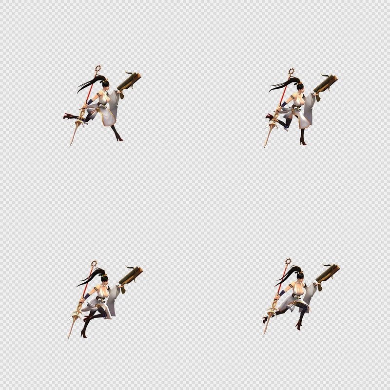 三国写实风格动画PNG序列帧-三国-男性(武将8奔跑)