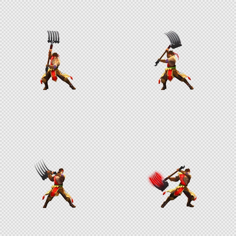 三国写实风格动画PNG序列帧-三国-男性(武将9施技1)