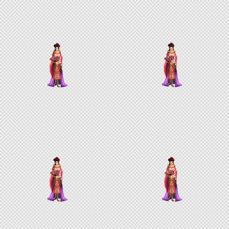 三国写实风格动画PNG序列帧-三国-女性(NPC1闲置)
