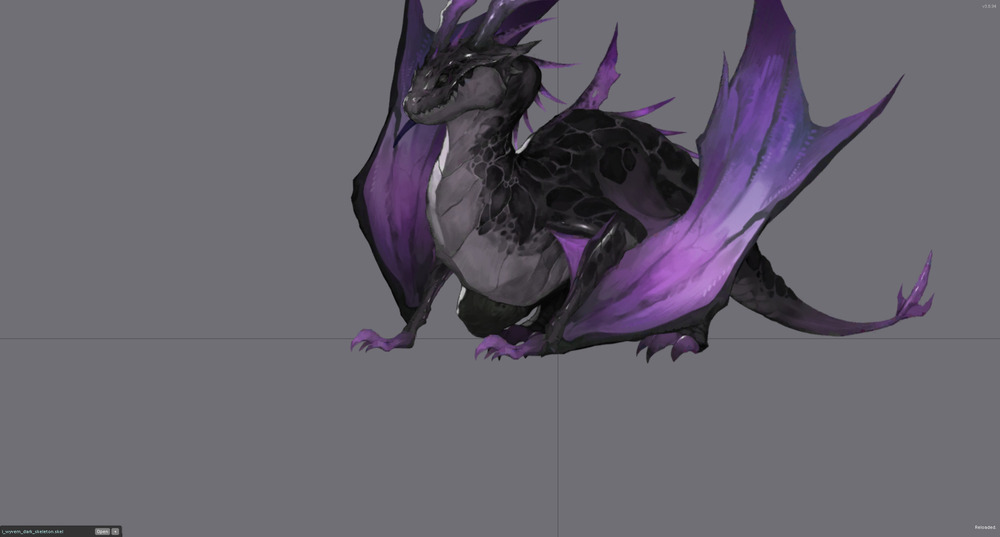 fiveStar五星624套Spine骨骼动画(i_wyvern_dark)