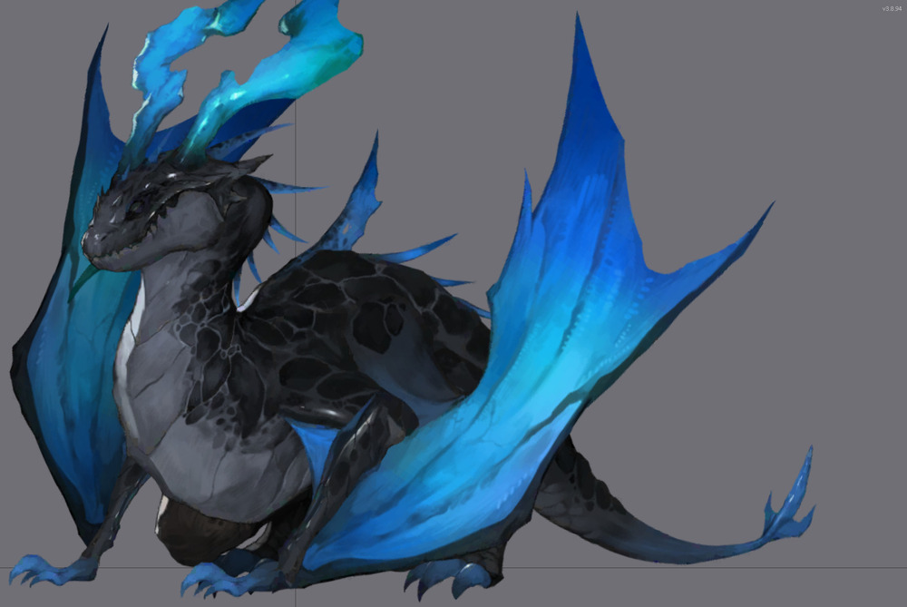 fiveStar五星624套Spine骨骼动画(i_wyvern_water)