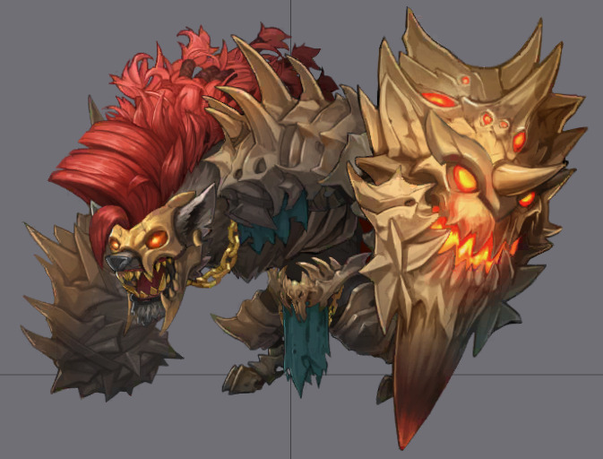 fiveStar五星624套Spine骨骼动画(m_gnoll_destroyergold)
