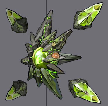 fiveStar五星624套Spine骨骼动画(m_guardian_natureattack)
