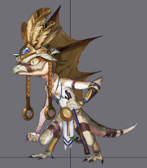 fiveStar五星624套Spine骨骼动画(m_lizardman_scoutdesert)