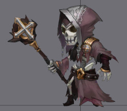 fiveStar五星624套Spine骨骼动画(m_skull_wizardholy)