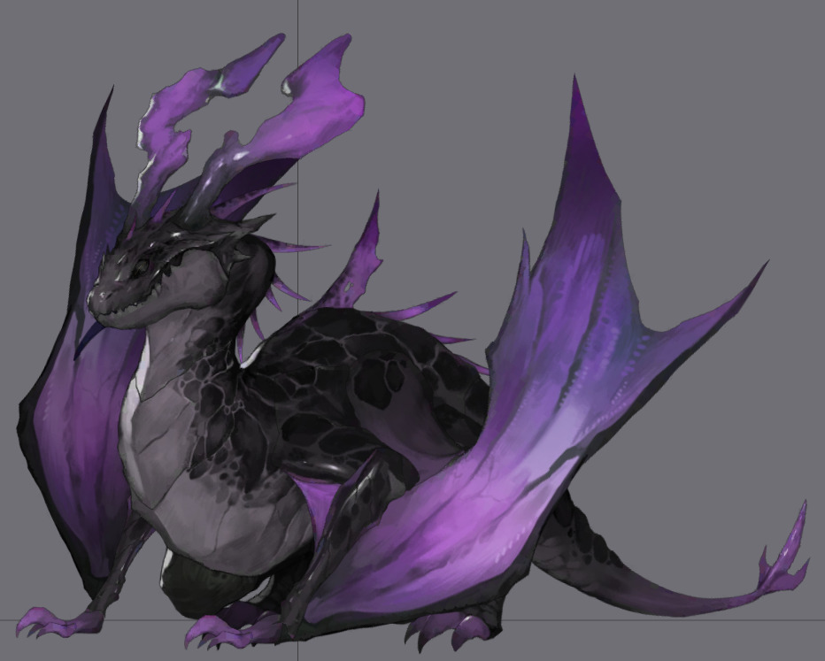 fiveStar五星624套Spine骨骼动画(m_wyvern_dark)
