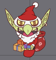 fiveStar五星624套Spine骨骼动画(mole_boss_goblin_xmas)