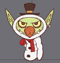 fiveStar五星624套Spine骨骼动画(mole_common_goblin_xmas)
