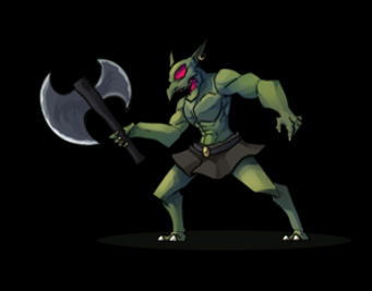Animated Battlers 16套怪物Spine动画-怪物-Spine(Axe Goblin)