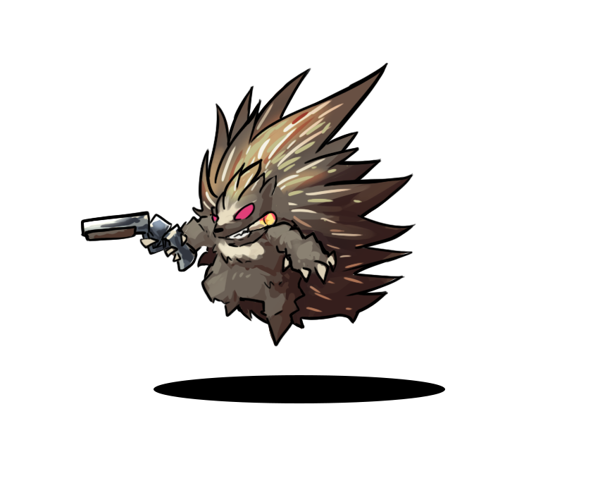Animated Battlers 16套怪物Spine动画-怪物-Spine(Hedgehog Gunner)